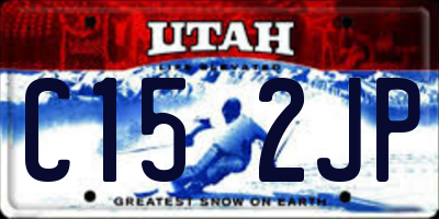UT license plate C152JP