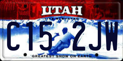 UT license plate C152JW
