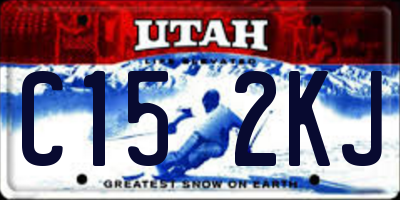 UT license plate C152KJ