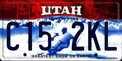 UT license plate C152KL