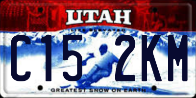 UT license plate C152KM