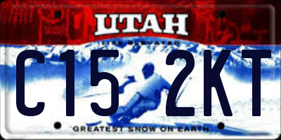 UT license plate C152KT