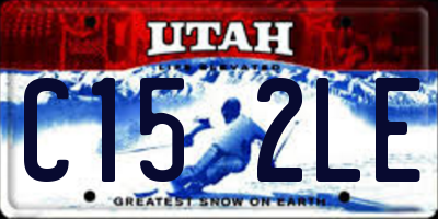 UT license plate C152LE
