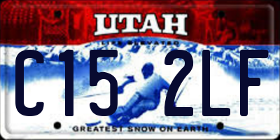 UT license plate C152LF