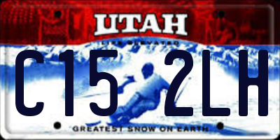 UT license plate C152LH