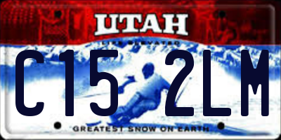 UT license plate C152LM