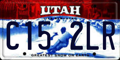 UT license plate C152LR