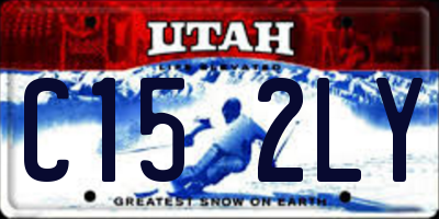 UT license plate C152LY