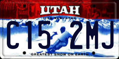 UT license plate C152MJ