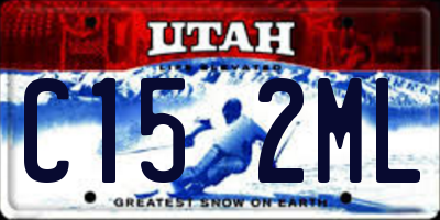 UT license plate C152ML