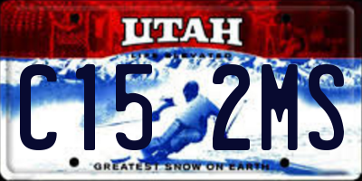 UT license plate C152MS