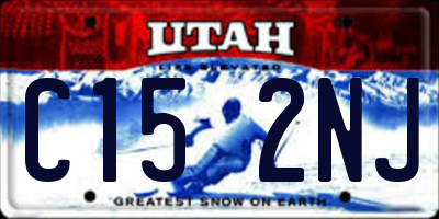 UT license plate C152NJ