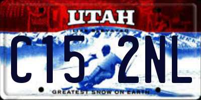 UT license plate C152NL