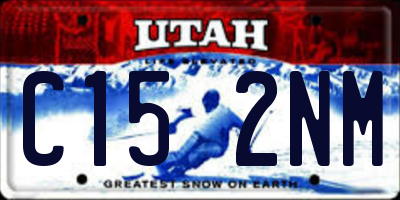 UT license plate C152NM