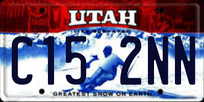 UT license plate C152NN