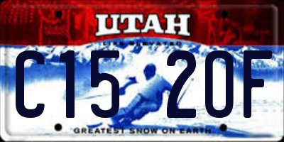 UT license plate C152OF