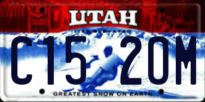 UT license plate C152OM
