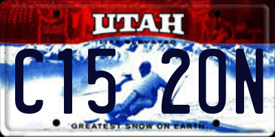 UT license plate C152ON