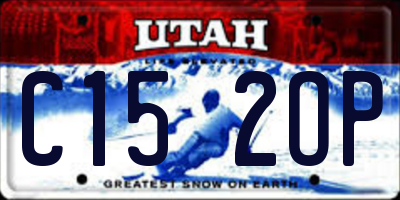 UT license plate C152OP