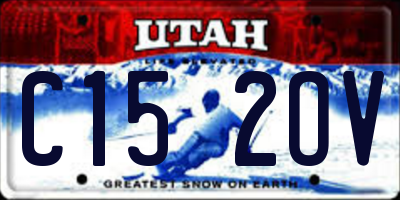 UT license plate C152OV