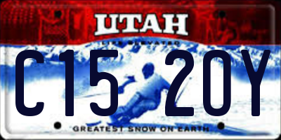 UT license plate C152OY