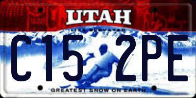 UT license plate C152PE