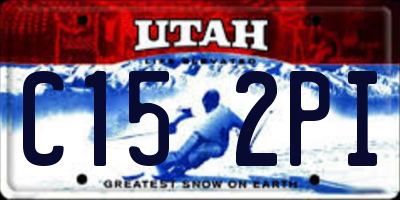 UT license plate C152PI