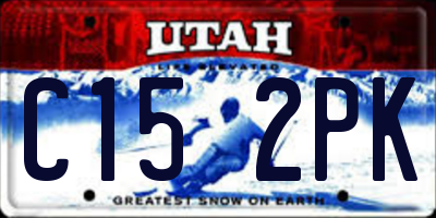 UT license plate C152PK