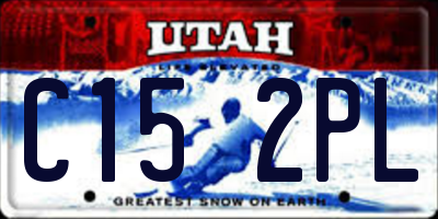 UT license plate C152PL
