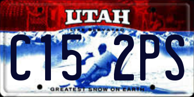 UT license plate C152PS
