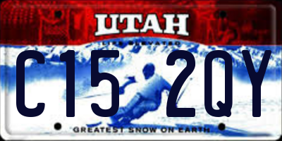 UT license plate C152QY