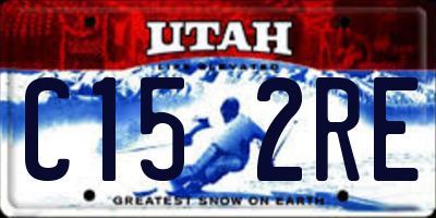 UT license plate C152RE