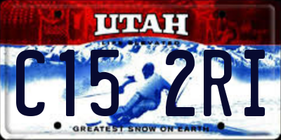 UT license plate C152RI