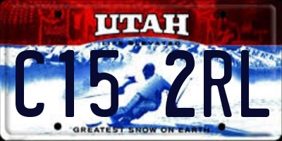 UT license plate C152RL