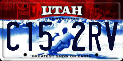 UT license plate C152RV