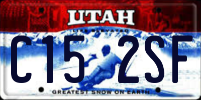 UT license plate C152SF