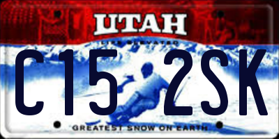 UT license plate C152SK