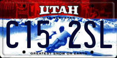 UT license plate C152SL
