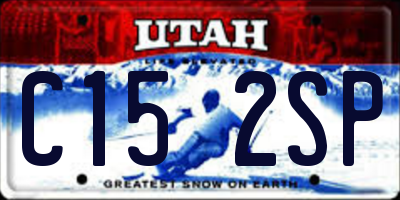UT license plate C152SP