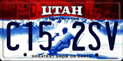 UT license plate C152SV