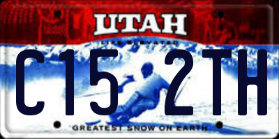 UT license plate C152TH