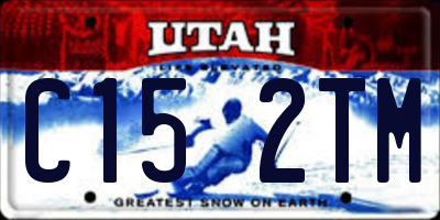 UT license plate C152TM