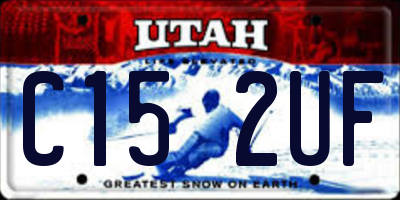 UT license plate C152UF