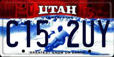 UT license plate C152UY