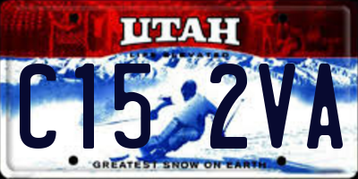 UT license plate C152VA