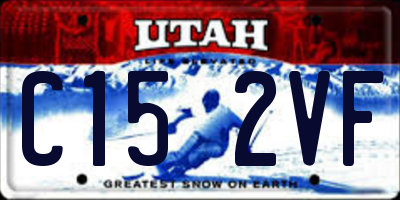 UT license plate C152VF