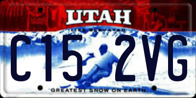 UT license plate C152VG