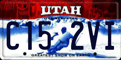 UT license plate C152VI