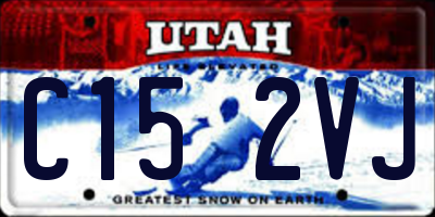 UT license plate C152VJ