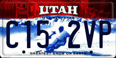 UT license plate C152VP